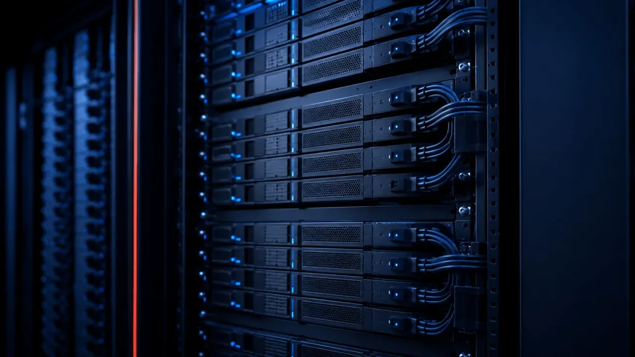 Infraestructura de servidores enterprise en centro de datos,  sustrato de arquitectura para decisiones de plataforma CMS  en organizaciones que integran IA